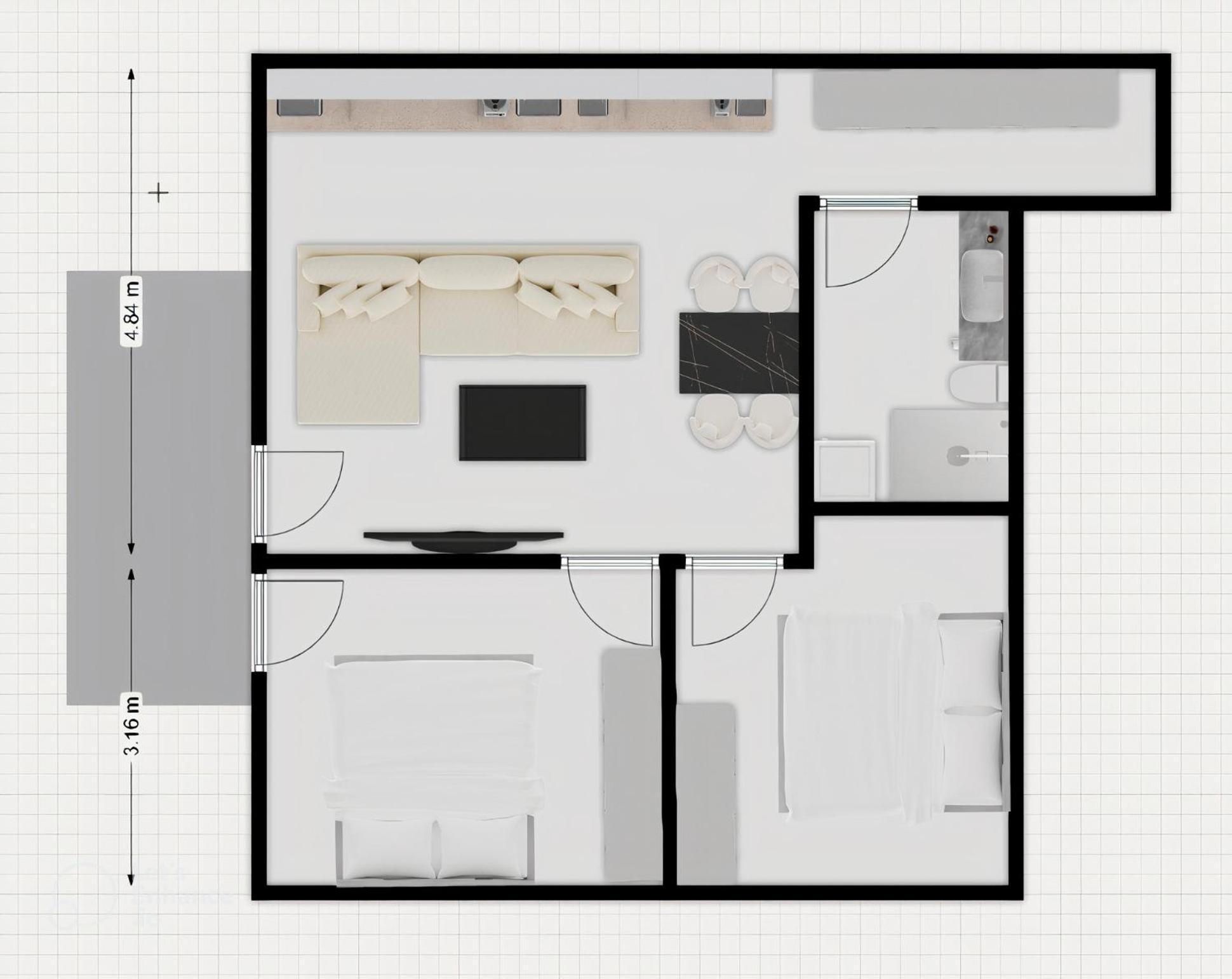 Bossa Nova - Modern 2 Bedroom In The Center דירה *